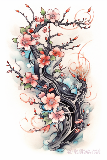  AI Cherry Blossom Tattoo Ideas 1